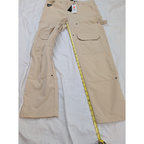 NWT Hustler Reason Khaki Pants Carpenter Cargo  Sz 32 Tan - Picture 10 of 12